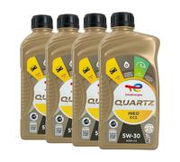 TOTAL Quartz Ineo ECS SAE 5W-30 Olio Motore PSA B 71 2290, 4x1 Litri