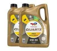 Total quartz Ineo Efficiency SAE 0W-30 Olio Motore BMW Longlife-19FE, 2x5 Litro