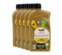 TOTAL Quartz Ineo Efficienza SAE 0W-30 Olio Motore BMW Longlife-19FE, 5x1 Litro