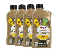 TOTAL Quartz Ineo FDE SAE 0W-30 Olio Motore Ford WSS-M2C950-A 4x1 L