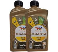 Total Quartz INEO First 0W-30 2X1 Litri PSA B71 2312 ACÉA C2 Olio Motore