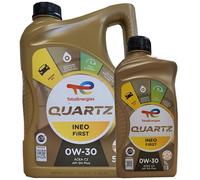 Total Quartz INEO First 0W-30 5 Litri PSA B71 2312 ACÉA C2 Olio Motore