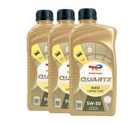 TOTAL Quartz Ineo Longlife SAE 5W-30 Olio Motore MB 229.51, BMW LL-04, 3x1 Litro