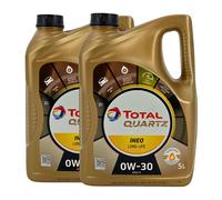 Total quartz Ineo Lunga Vita SAE 0W-30 Olio Motore BMW LL-04, VW 504 00, 2x5 Lt.