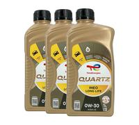 Total quartz Ineo Lunga Vita SAE 0W-30 Olio Motore BMW LL-04, VW 504 00, 3x1 Lt.