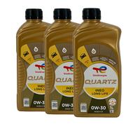 Total quartz Ineo Lunga Vita SAE 0W-30 Olio Motore BMW LL-04, VW 504 00, 3x1 Lt.