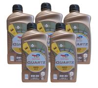 TOTAL QUARTZ INEO MC3 - OLIO LUBRIFICANTE PER MOTORI BENZINA E DIESEL CON VISCOSITA' SAE 5W30 ACEA C3 API SN PLUS/CF. TECNOLOGIA AGE-RESISTANCE. CONFEZIONE : KIT PROMOZIONE 5 LITRI
