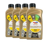 Total quartz Ineo Primo SAE 0W-30 Olio Motore PSA B712302, B712312, 4x1 Litro