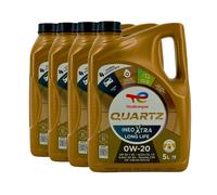 Total quartz Ineo Xtra Longlife SAE 0W-20 Olio Motore VW 508 00, 509 00, 4x5 Lt.