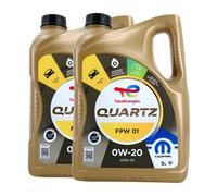 TOTAL Quartz Mopar FPW01 Olio Motore 0W-20, 2x5 Litri