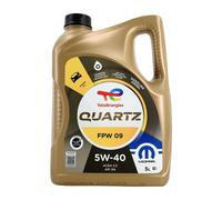 TOTAL Quartz Mopar FPW09 Olio Motore 5W-40, 5 L, Semi Sintetico
