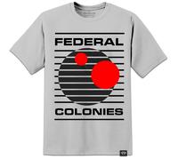 Total Rekall Film Retro T Shirt (S-3XL) Schwarzenegger Colonie Federali Richiamo