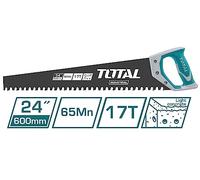 TOTAL - Sega per cemento | Lunghezza 600 mm | Foglio di tungsteno | Per tagliare cemento, calcestruzzo o mattoni | Strumento ideale per lavori di costruzione e muratura