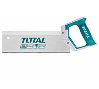 TOTAL - Sega per coste | Lunghezza 300 mm | Spessore 0,8 mm | Lama a doppio taglio | Sega da taglio per legno | Ideale per lavori di falegnameria | Con protezione per i denti