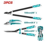 TOTAL / Set 3 Cesoie da Potatura : FORBICE+TAGLIASIEPI+TAGLIARAMI - THT1576033