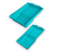 TOTAL - Set di 2 Vaschette per Pittura - Contenitori in Plastica - 1 Vaschetta 435 x 300 mm carico massimo 60 Kg - 1 Vaschetta 305 x 150 mm carico massimo 25 Kg