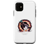 Total Solar 2026 Eclipse 12 agosto T-Rex Totality Fun Custodia per iPhone 11