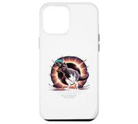 Total Solar 2026 Eclipse 12 agosto T-Rex Totality Fun Custodia per iPhone 12 Pro Max