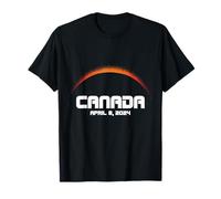 Total Solar Eclipse 2024 Maglie Canada Totality Fall Maglietta