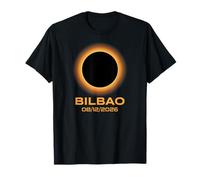 Total Solar Eclipse 2026 Bilbao Spagna Totalità Maglietta