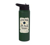 Total Solar Eclipse 2026 Crociera Meet Me Under Totality Stainless Steel Insulated Water Bottle