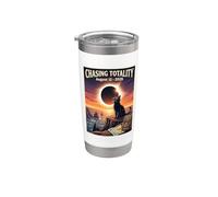 Total Solar Eclipse 2026 Islanda, Totality Black Cat Islanda Bicchiere termico in acciaio inox doppia parete