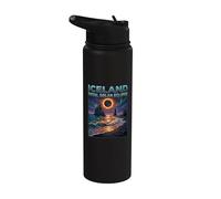 Total Solar Eclipse 2026 Islanda Totality Chaser Scienza Uomini Stainless Steel Insulated Water Bottle