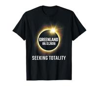 Total Solar Eclipse 2026 Totality Greenland Apparel Maglietta