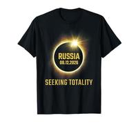 Total Solar Eclipse 2026 Totality Russia Apparel Maglietta