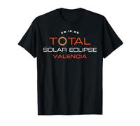 Total Solar Eclipse 2026 Valencia Spagna Totalità Maglietta
