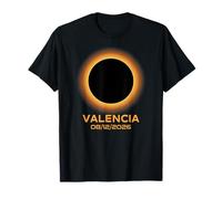 Total Solar Eclipse 2026 Valencia Spagna Totalità Maglietta