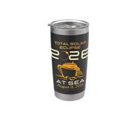 Total Solar Eclipse At Sea August 12 2026 Eclipse Cruise Bicchiere termico in acciaio inox doppia parete