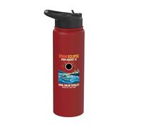 Total Solar Eclipse Cruise 2026 Spagna 12 Agosto 2026 Mens Stainless Steel Insulated Water Bottle