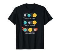 Total Solar Eclipse Divertente Apocalypse Lunar Space camicia regalo Maglietta
