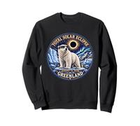 Total Solar Eclipse Greenland 2026 Polar Bear Eclipse Chaser Felpa