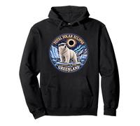 Total Solar Eclipse Greenland 2026 Polar Bear Eclipse Chaser Felpa con Cappuccio