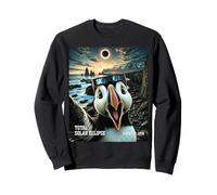 Total Solar Eclipse Iceland Puffin Selfie August 12 2026 Felpa