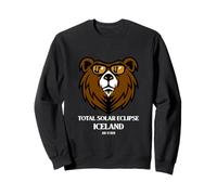 Total Solar Eclipse Islanda 2026 Orso freddo Felpa