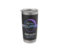 Total Solar Eclipse Spain August 12 2026 Total Eclipse Spain Bicchiere termico in acciaio inox doppia parete