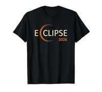 Total Solar Event Eclipse 2026 Il Sentiero della Totalità Sole Maglietta