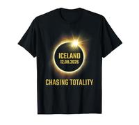 Total Solar Iceland Eclipse 2026 Chasing Totality Maglietta