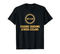 Total Solar Iceland Eclipse 2026 Totality Chasing Shadows Maglietta