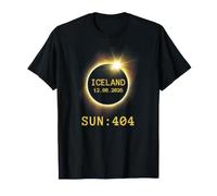 Total Solar Iceland Eclipse 2026 Totality Sun 404 Not Found Maglietta