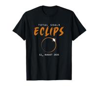 Total Solar L'Event Eclipse 2026 Universo degli Eventi celesti Maglietta
