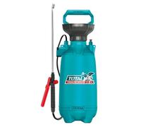 TOTAL - Spruzzatore a pressione - Pompa a Mano - 5 Litri - 2,5 Bar - Funzione Blocco - Pompa in Alluminio - Ideale per lavori di giardinaggio