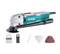 TOTAL - Strumento multifunzione oscillante - Sistema di aspirazione e accessori inclusi - Modello multiuso 300 W TS3006