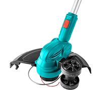TOTAL - Tagliabordi elettrico | A batteria P20S da 20 V | Macchina da potatura portatile speciale per giardino | diametro di taglio 300 mm | manico 180° | testa 5 posizioni