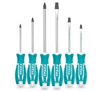 Set Cacciaviti da 6 Pezzi Taglio e Croce Giraviti Professionali TOTAL
