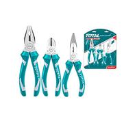 Total Tottht1k0301 Set 3 Pinze Professionali Pinza A Becchi Lunghi Universale E Tronchese Tronchesina
