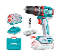 TOTAL / TRAPANO AVVITATORE CON 2x Batterie 20V 2 Ah-Coppia 65Nm- Art.TIDLI20668E